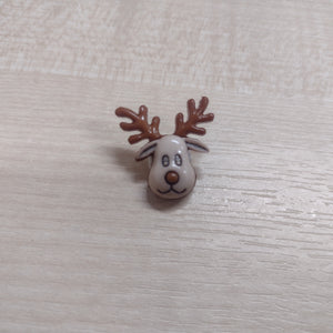 Buttons Shank Novelty Christmas Reindeer