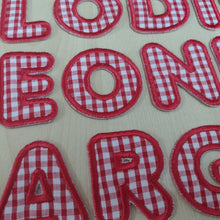 Motif Patch Font 23 Basic Baby Letters Woven Gingham