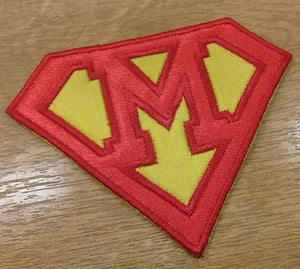 Motif Patch Font 20 Cosplay Superhero Style Letter / Number