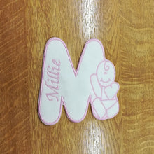 Motif Patch Font 11 Personalised Name Cute Baby Letters 9.8cm