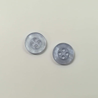 Buttons Plastic Round 4 hole Shirt / Blouse 11mm (1.1cm) Blue