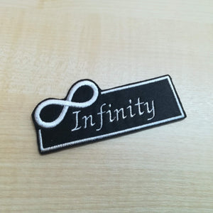 Motif Patch Personalised Name Infinity Symbol Border