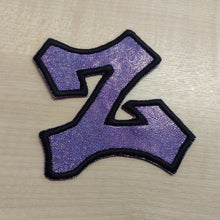 Motif Patch Font 38 Graffiti Style Shiny Hologram Letters & Numbers