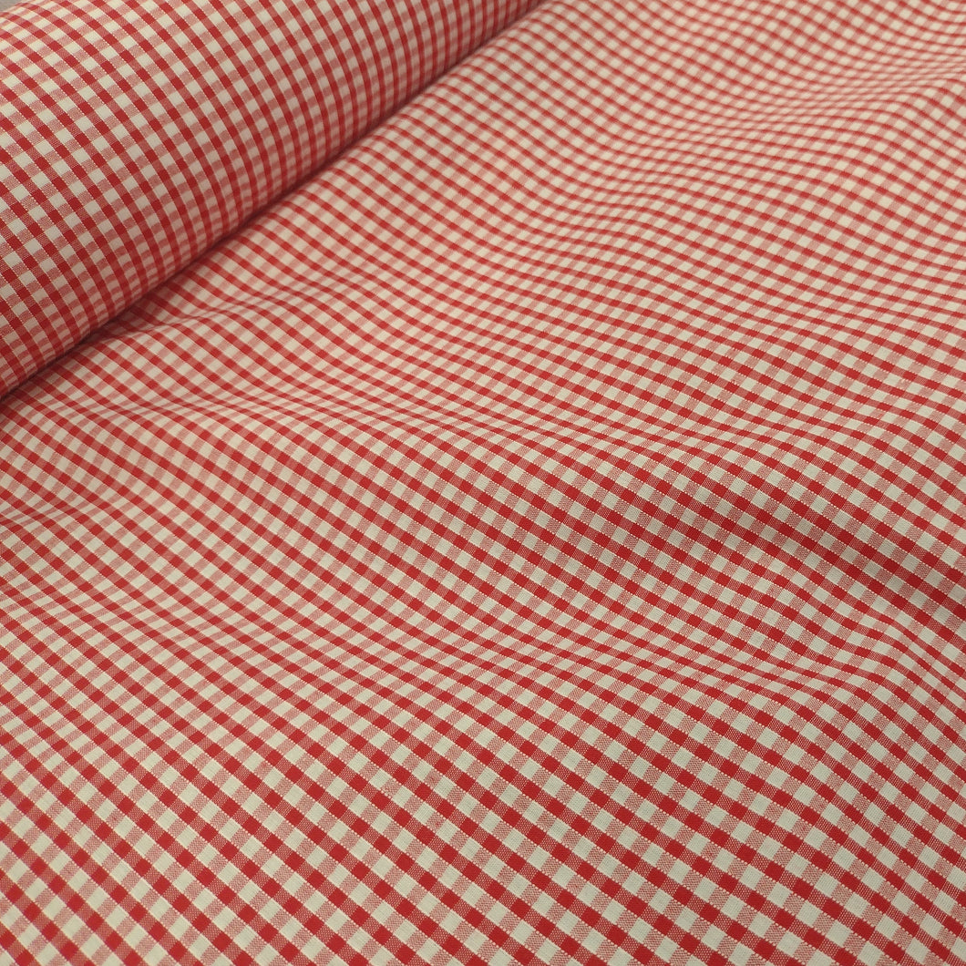 Fabric Woven Corded Gingham Small 1/8