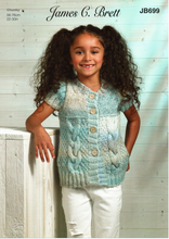 Knitting Pattern Leaflet James C Brett JB699 CHUNKY Jacket