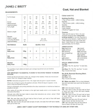 Knitting Pattern Leaflet James C Brett JB788 ARAN Baby Coat / Hat / Blanket