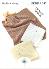 Crochet Pattern Leaflet UKHKA 247 DK Blankets