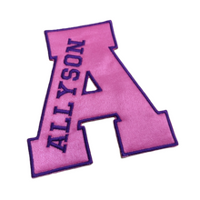 Motif Patch Personalised Name Font 01 Varsity Letters & Numbers