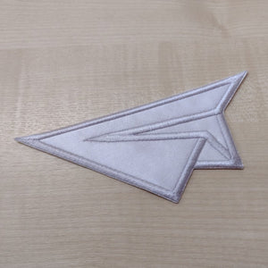 Motif Patch Origami Paper Plane Shape