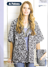 Crochet Pattern Leaflet Patons 3630 Symphony Ladies Scarf Cardigan