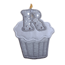 Motif Patch FONT 08 Birthday CUPCAKE Sequin Candle