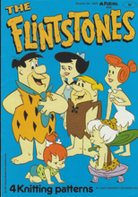 Knitting Pattern Leaflet Patons The Flintstones Intarsia Picture Knit Sweater (4 designs)