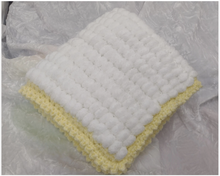 Handmade Soft Fluffy Pom Pom Crochet Trimmed Fabric Lined Baby Car Seat Blanket
