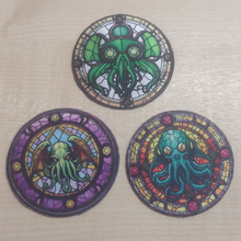 Motif Patch Stained Glass Window Theme Cthulhu