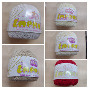 Lesur Empress 1 x 400yd balls TK10 100% Crochet Cotton