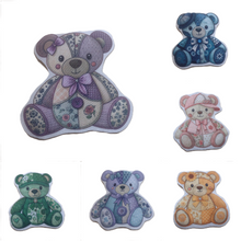 Motif Patch Patchwork Style Teddy Bears