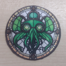 Motif Patch Stained Glass Window Theme Cthulhu