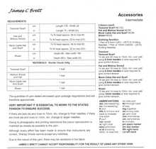 Knitting Pattern Leaflet James C Brett JB837 Chunky ONE BALL PROJECTS