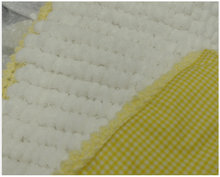 Handmade Soft Fluffy Pom Pom Crochet Trimmed Fabric Lined Baby Car Seat Blanket