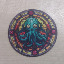 Motif Patch Stained Glass Window Theme Cthulhu