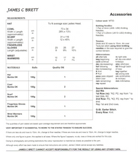 Knitting Pattern Leaflet James C Brett 591 Ladies DK Hat / Scarf / Fingerless Gloves