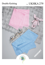 Crochet Pattern Leaflet UKHKA 279 DK Blankets
