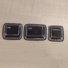 Motif Patch Funny IT Computer Nerd Ctrl-Alt-Del
