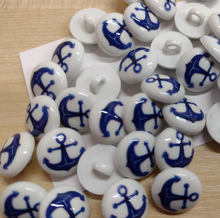 Buttons 15mm Round Shank Picture Design (Assorted designs)