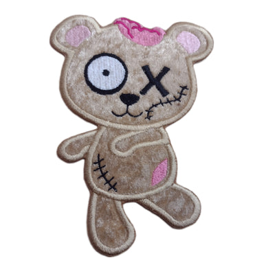 Motif Patch Plush Velvet Halloween Apocalypse Zombie Teddy Bear