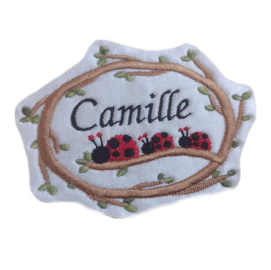 Motif Patch Personalised Name Ladybird Branch