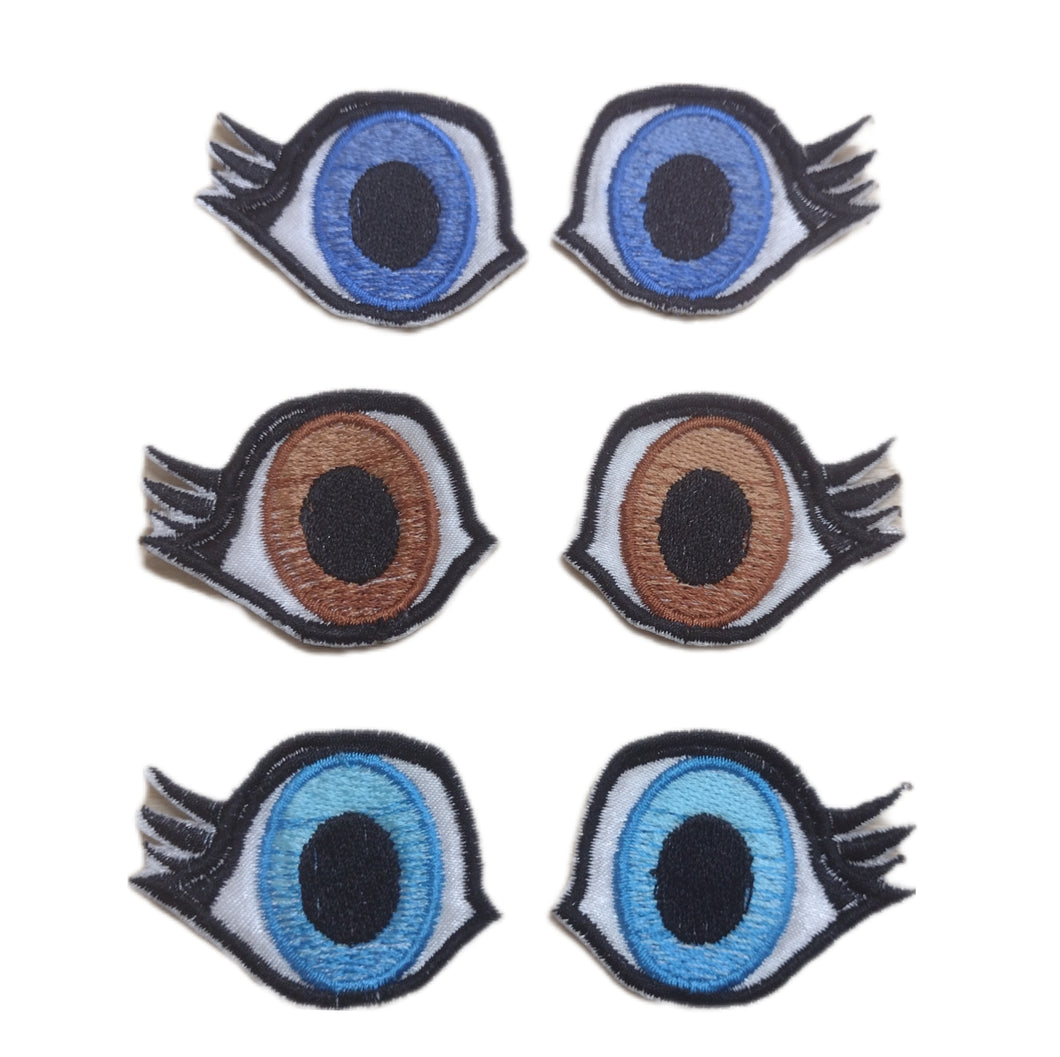 Motif Patch E02 Cartoon Kawaii Girly Eyes