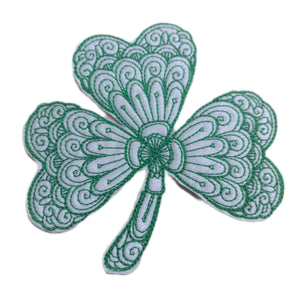 Motif Patch Filigree Fancy Shamrock