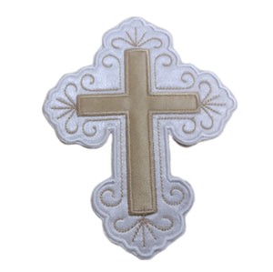 Motif Patch Holy Swirly Fancy Cross G