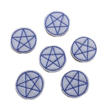 Motif Patch 6 Pack Mini 1" Pentacle Pentagram