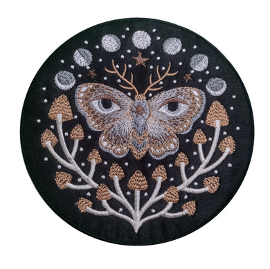 Motif Patch Mushroom Moon Phase Eye Moth