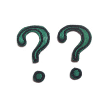 2 x Motif Patch Cosplay Small Question Marks Style A 3cm / 4cm / 5cm tall