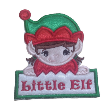 Motif Patch Personalised Name Christmas Elf