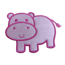 Motif Patch Cute Hippopotamus Hippo Outline