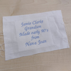 Quilting Block - Personalised Text Only