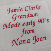 Quilting Block - Personalised Text Only