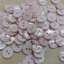 Buttons Plastic Round MOP Effect 15mm (1.5cm)