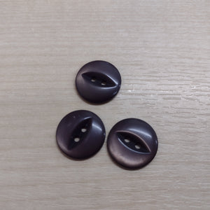 Buttons Plastic Round Fish Eye 16mm