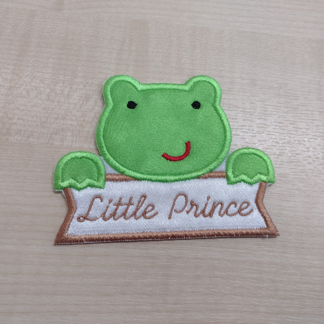 Motif Patch Personalised Name Banner Cute Frog
