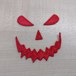 Motif Patch H04 Jack O'Lantern Halloween Scary Face
