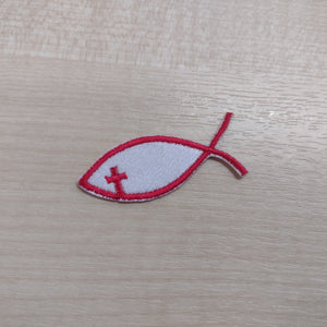 Motif Patch Religious Ichthys / Ichthus Fish