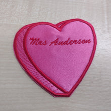 Motif Patch Personalised Name Candy Love Heart