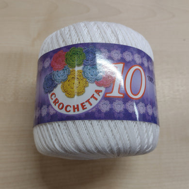 1 x 450yd balls Crochetta 10 100% Crochet Cotton