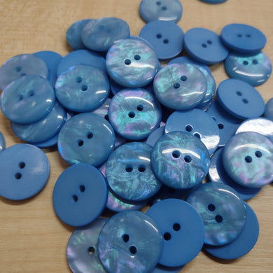 Buttons Plastic Round MOP Effect 20mm (2cm)