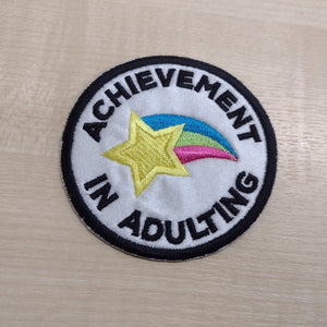 Motif Patch Quirky Achievement in Adulting