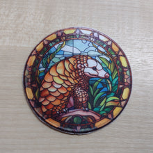 Motif Patch Stained Glass Window Theme Pangolin